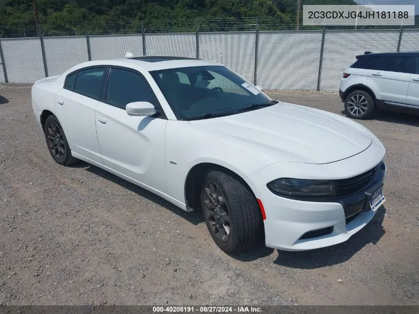 2018 Dodge Charger Gt Awd VIN: 2C3CDXJG4JH181188 Lot: 40208191