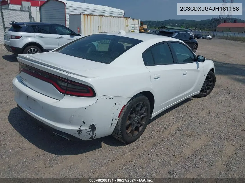 2018 Dodge Charger Gt Awd VIN: 2C3CDXJG4JH181188 Lot: 40208191