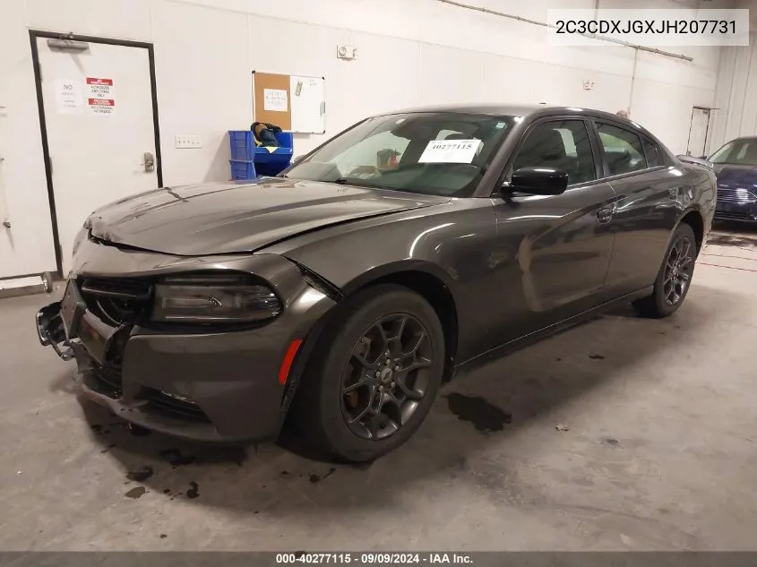 2018 Dodge Charger Gt Awd VIN: 2C3CDXJGXJH207731 Lot: 40277115