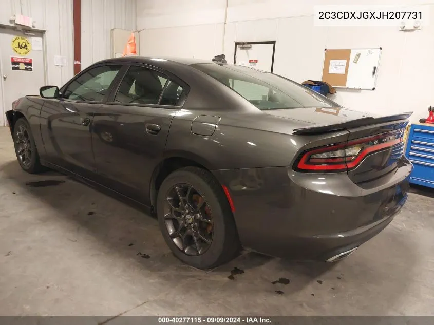 2018 Dodge Charger Gt Awd VIN: 2C3CDXJGXJH207731 Lot: 40277115