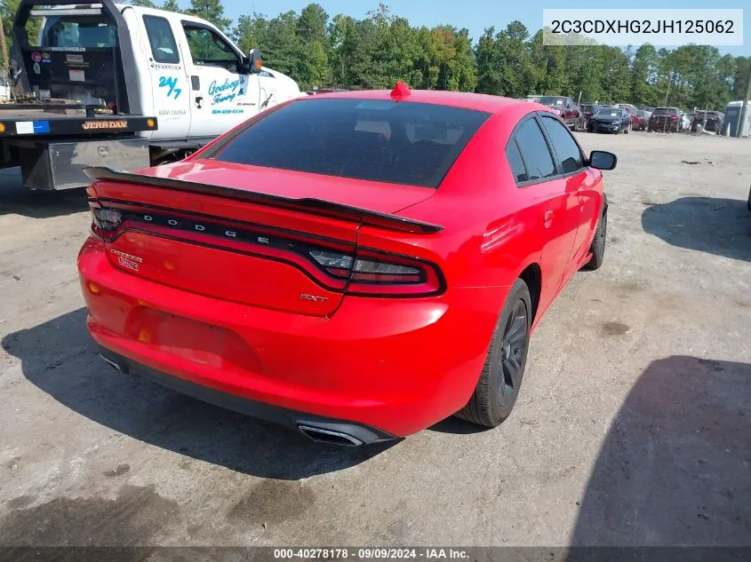 2C3CDXHG2JH125062 2018 Dodge Charger Sxt Plus Rwd