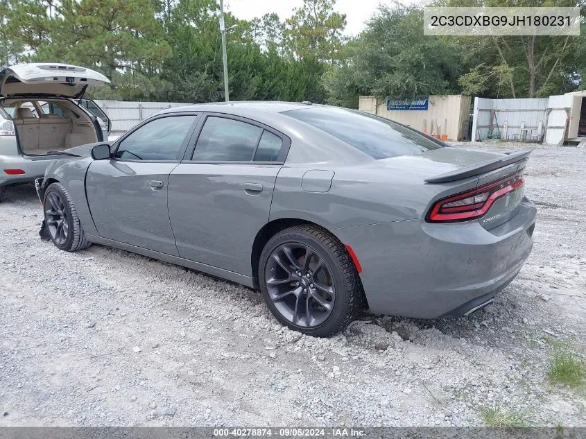 2C3CDXBG9JH180231 2018 Dodge Charger Sxt Rwd