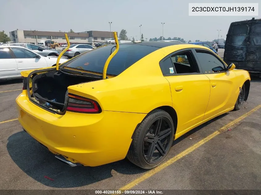 2018 Dodge Charger R/T Rwd VIN: 2C3CDXCT0JH139174 Lot: 40288155