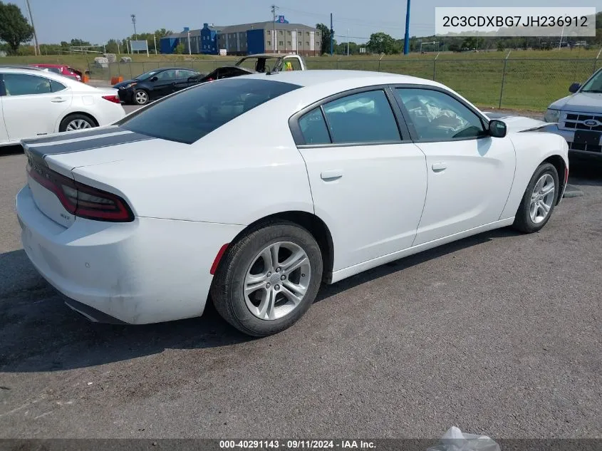 2C3CDXBG7JH236912 2018 Dodge Charger Sxt Rwd