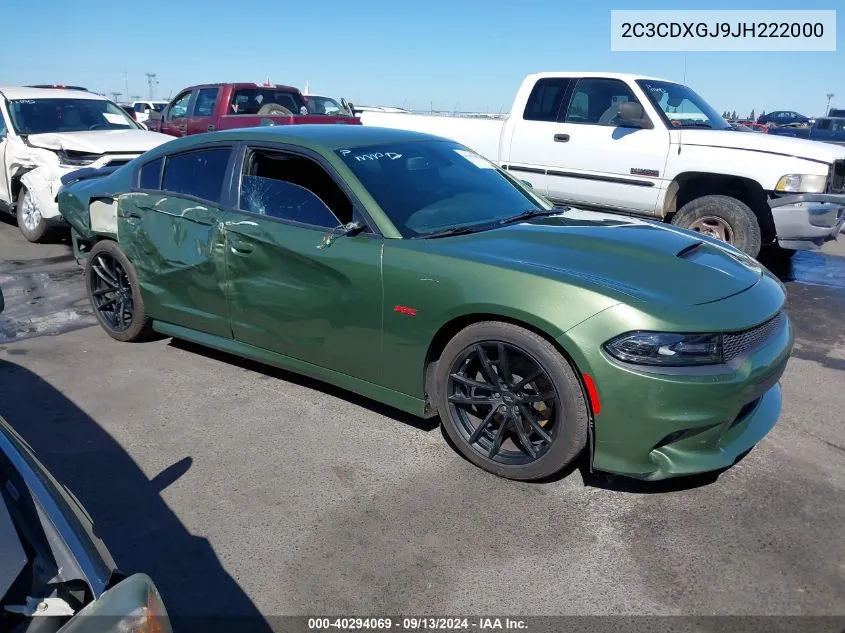 2C3CDXGJ9JH222000 2018 Dodge Charger R/T Scat Pack Rwd