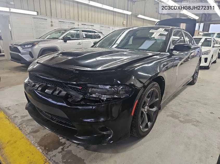 2018 Dodge Charger Sxt Plus Rwd VIN: 2C3CDXHG8JH272311 Lot: 40298229