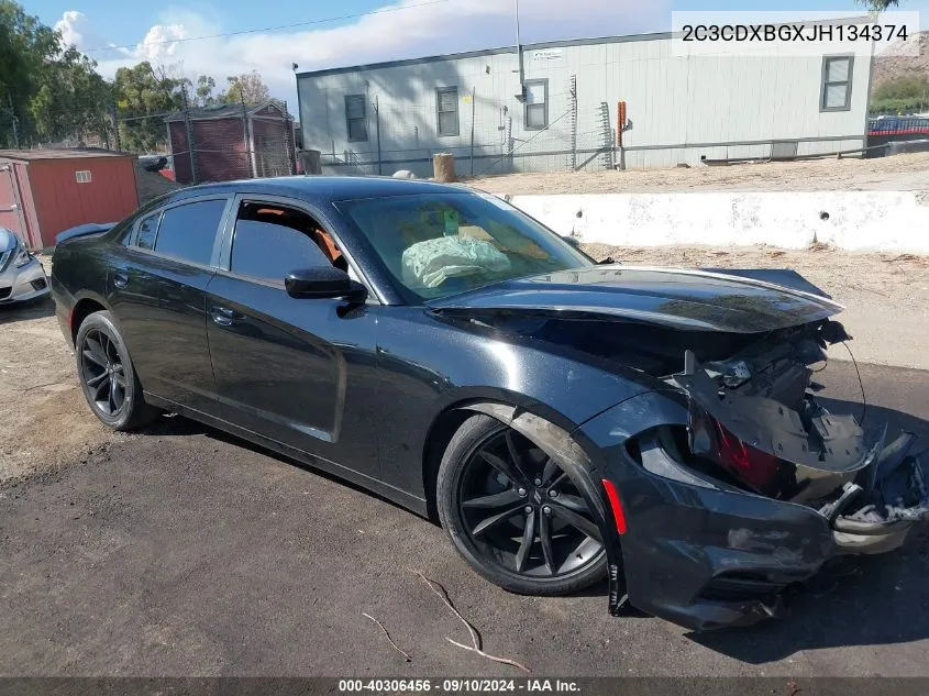 2C3CDXBGXJH134374 2018 Dodge Charger Sxt