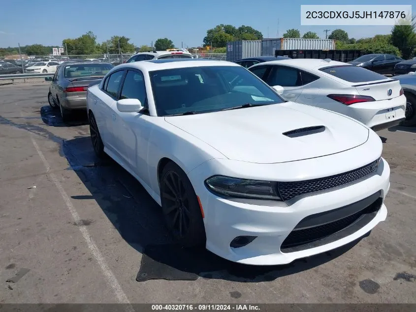 2018 Dodge Charger R/T Scat Pack Rwd VIN: 2C3CDXGJ5JH147876 Lot: 40320716