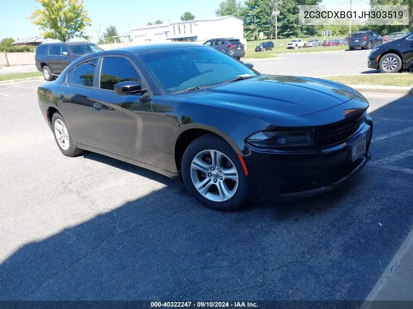 2C3CDXBG1JH303519 2018 Dodge Charger Sxt Rwd