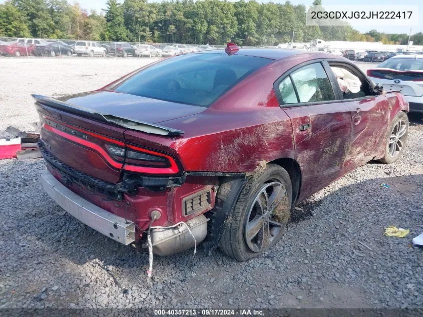 2018 Dodge Charger Gt Awd VIN: 2C3CDXJG2JH222417 Lot: 40357213