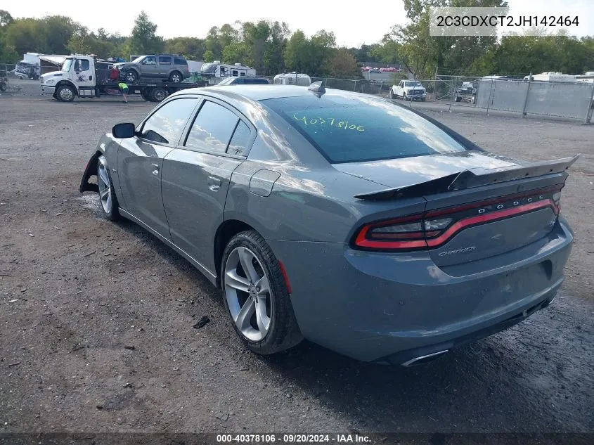 2C3CDXCT2JH142464 2018 Dodge Charger R/T Rwd