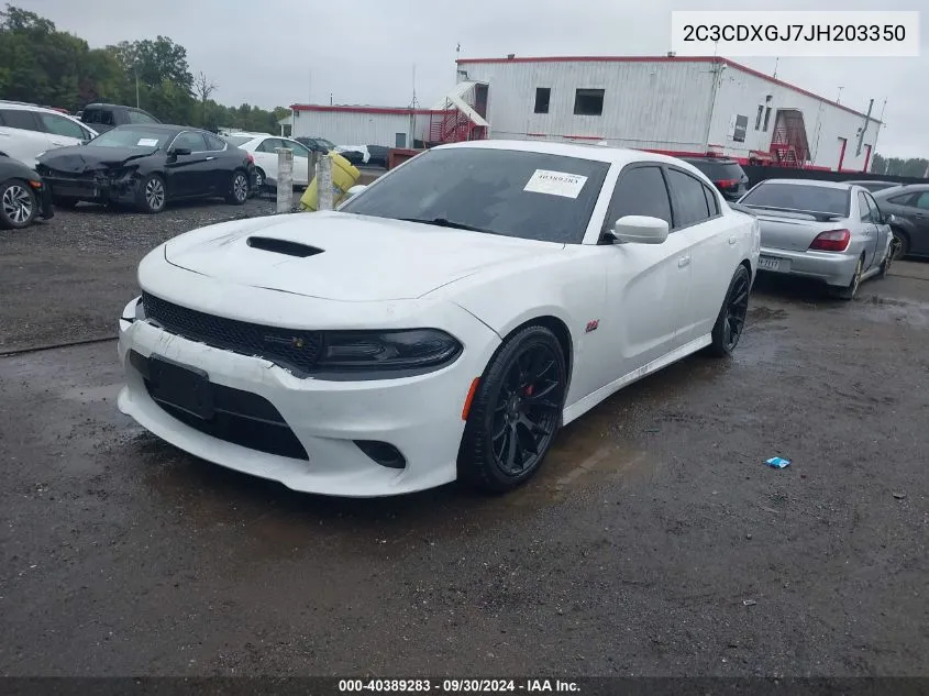 2C3CDXGJ7JH203350 2018 Dodge Charger R/T Scat Pack Rwd