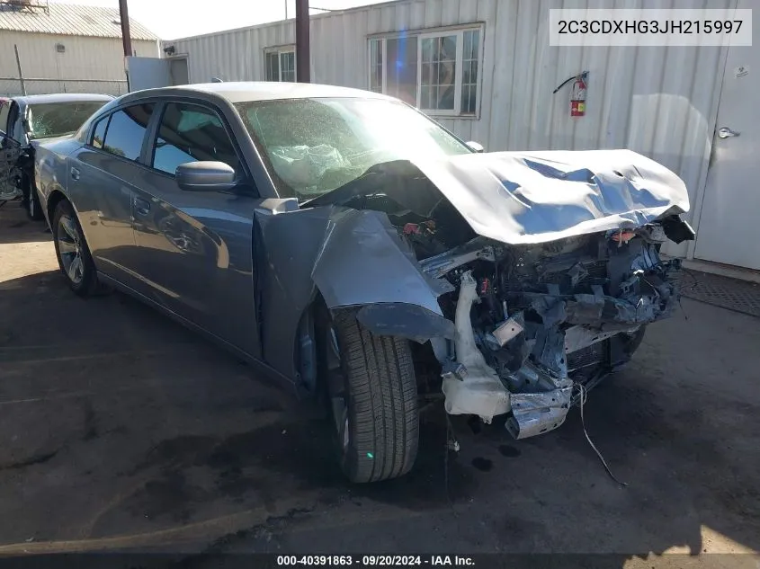 2C3CDXHG3JH215997 2018 Dodge Charger Sxt Plus Rwd