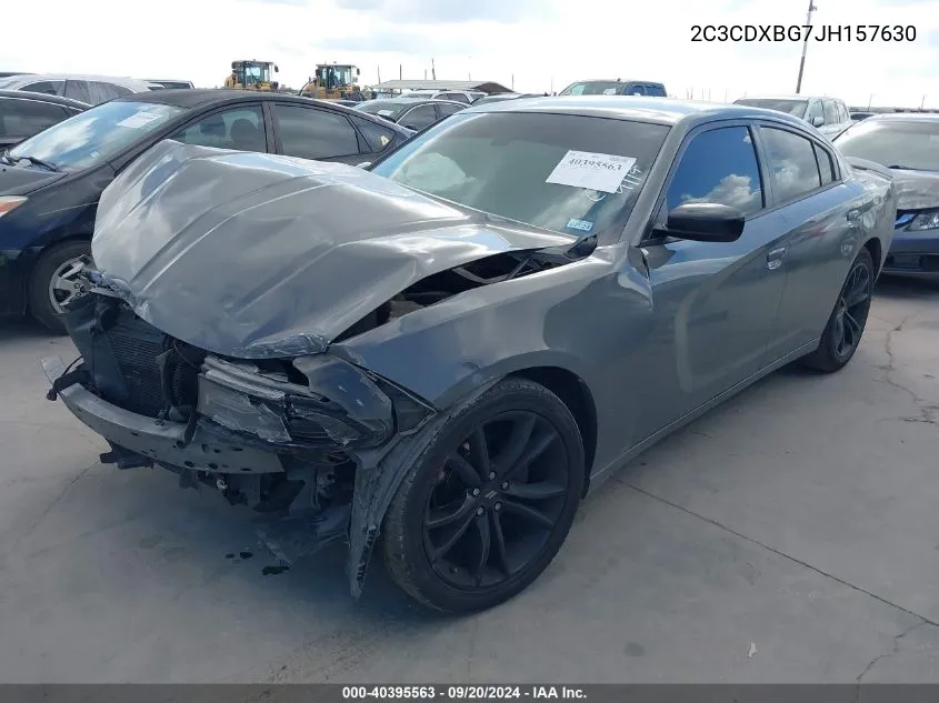 2C3CDXBG7JH157630 2018 Dodge Charger Sxt Rwd