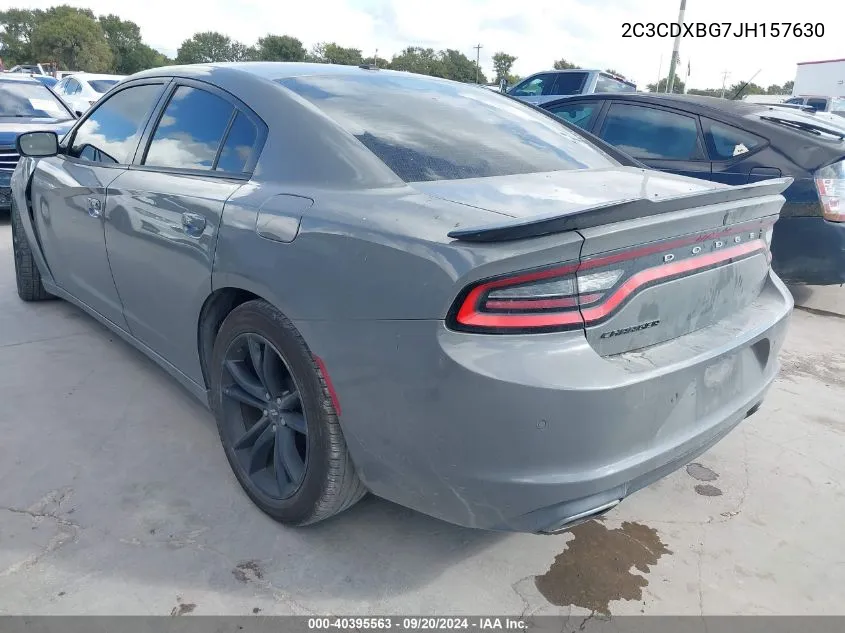 2C3CDXBG7JH157630 2018 Dodge Charger Sxt Rwd