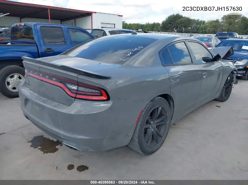 2C3CDXBG7JH157630 2018 Dodge Charger Sxt Rwd