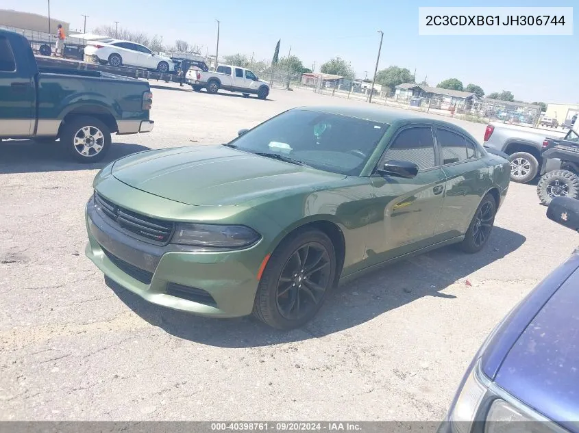 2018 Dodge Charger Sxt Rwd VIN: 2C3CDXBG1JH306744 Lot: 40398761