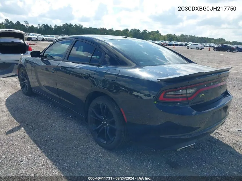 2C3CDXBG0JH217750 2018 Dodge Charger Sxt