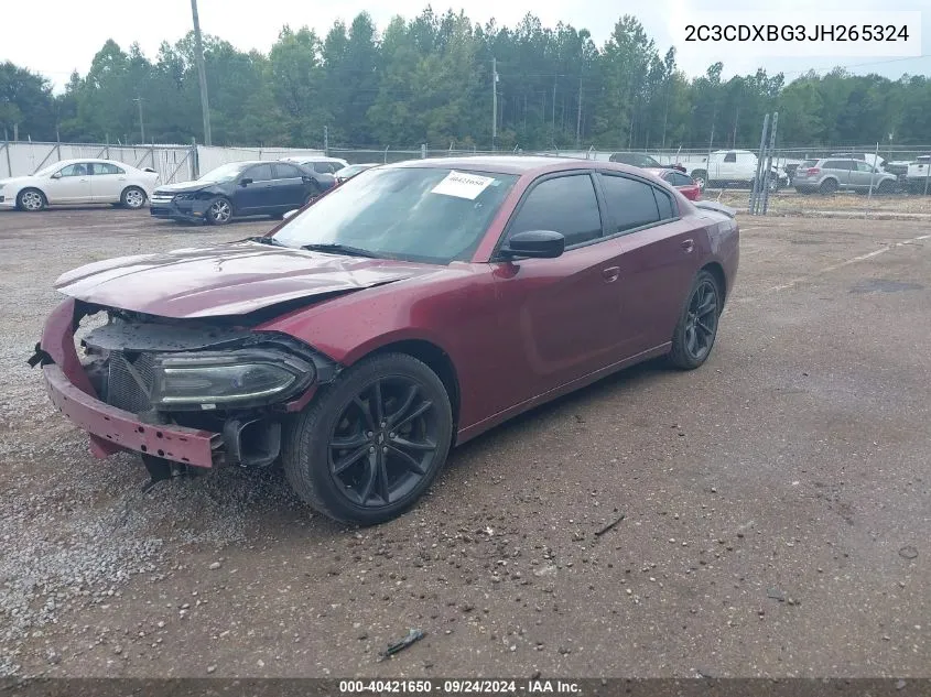 2C3CDXBG3JH265324 2018 Dodge Charger Sxt Rwd