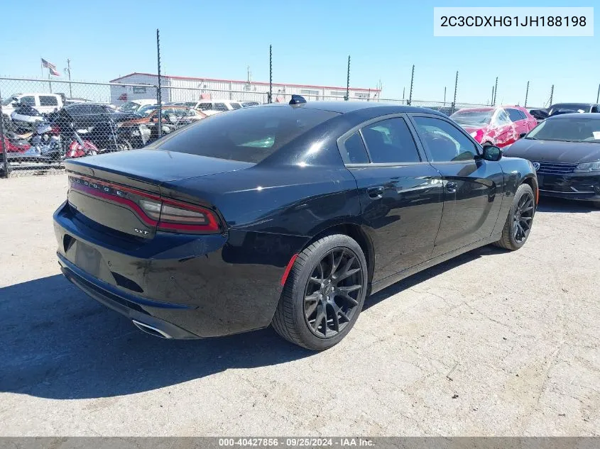 2018 Dodge Charger Sxt Plus Rwd VIN: 2C3CDXHG1JH188198 Lot: 40427856