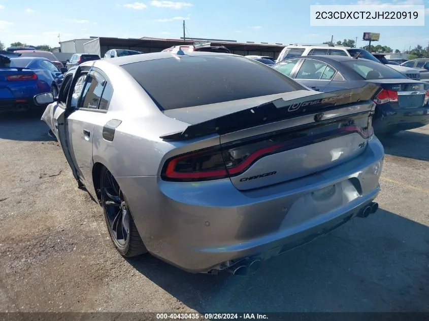 2C3CDXCT2JH220919 2018 Dodge Charger R/T Rwd