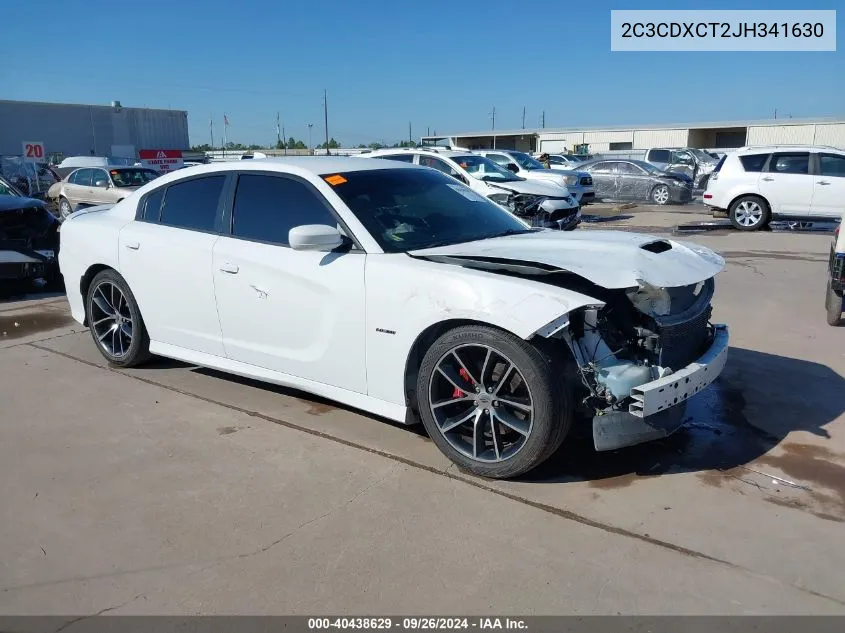 2C3CDXCT2JH341630 2018 Dodge Charger R/T Rwd