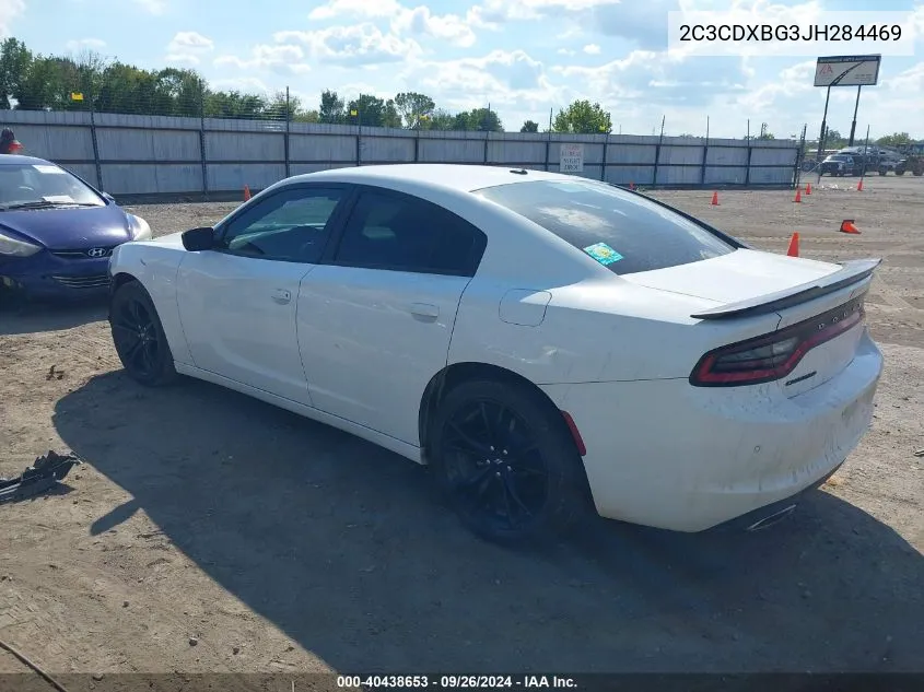 2018 Dodge Charger Sxt Rwd VIN: 2C3CDXBG3JH284469 Lot: 40438653