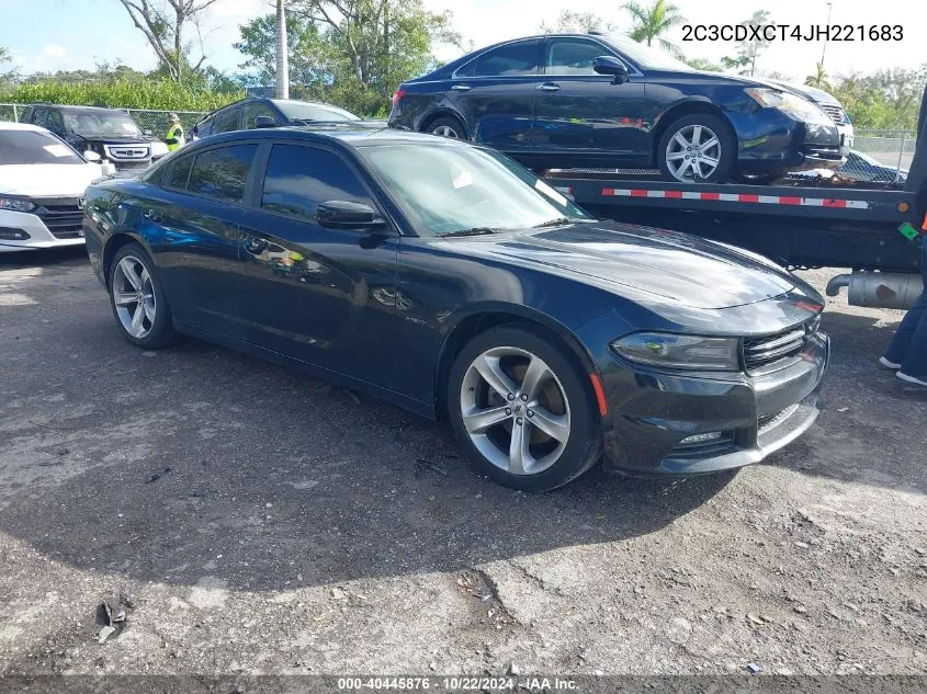 2C3CDXCT4JH221683 2018 Dodge Charger R/T Rwd