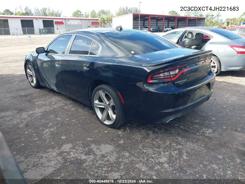 2C3CDXCT4JH221683 2018 Dodge Charger R/T Rwd