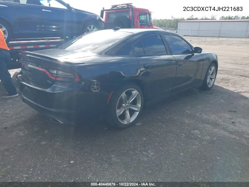 2C3CDXCT4JH221683 2018 Dodge Charger R/T Rwd