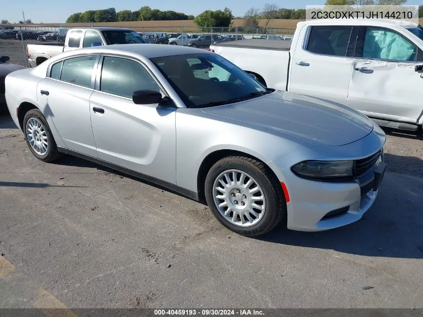 2018 Dodge Charger Police Awd VIN: 2C3CDXKT1JH144210 Lot: 40459193