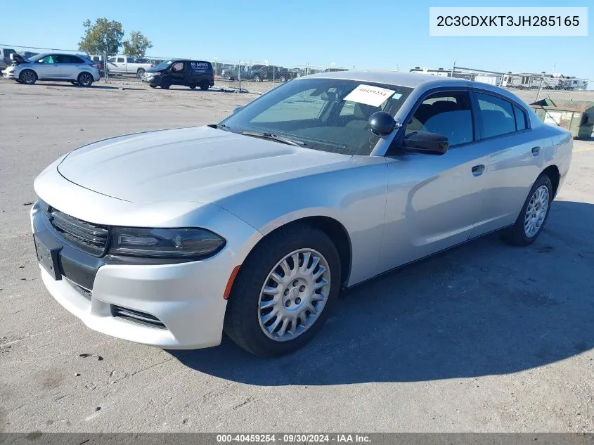 2018 Dodge Charger Police Awd VIN: 2C3CDXKT3JH285165 Lot: 40459254