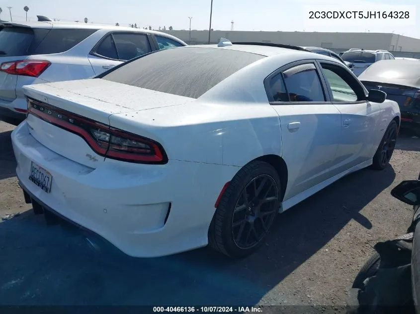 2018 Dodge Charger R/T Rwd VIN: 2C3CDXCT5JH164328 Lot: 40466136