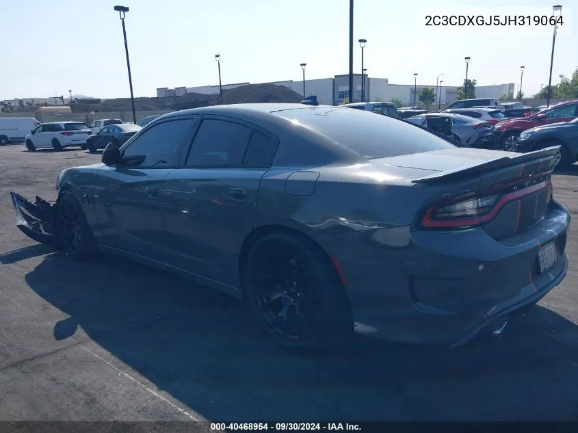 2018 Dodge Charger R/T Scat Pack Rwd VIN: 2C3CDXGJ5JH319064 Lot: 40468954