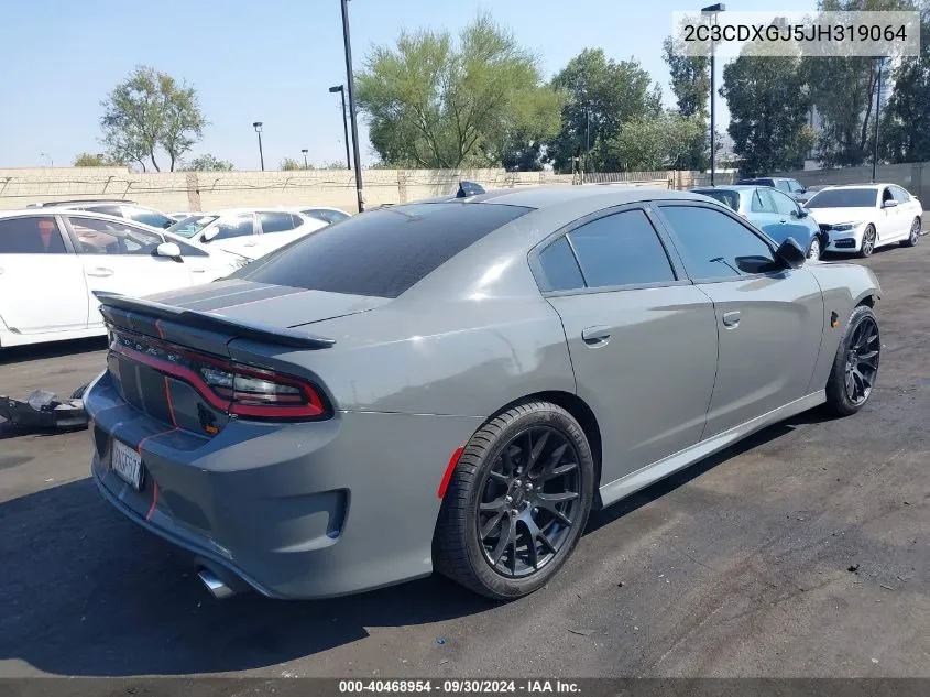 2018 Dodge Charger R/T Scat Pack Rwd VIN: 2C3CDXGJ5JH319064 Lot: 40468954