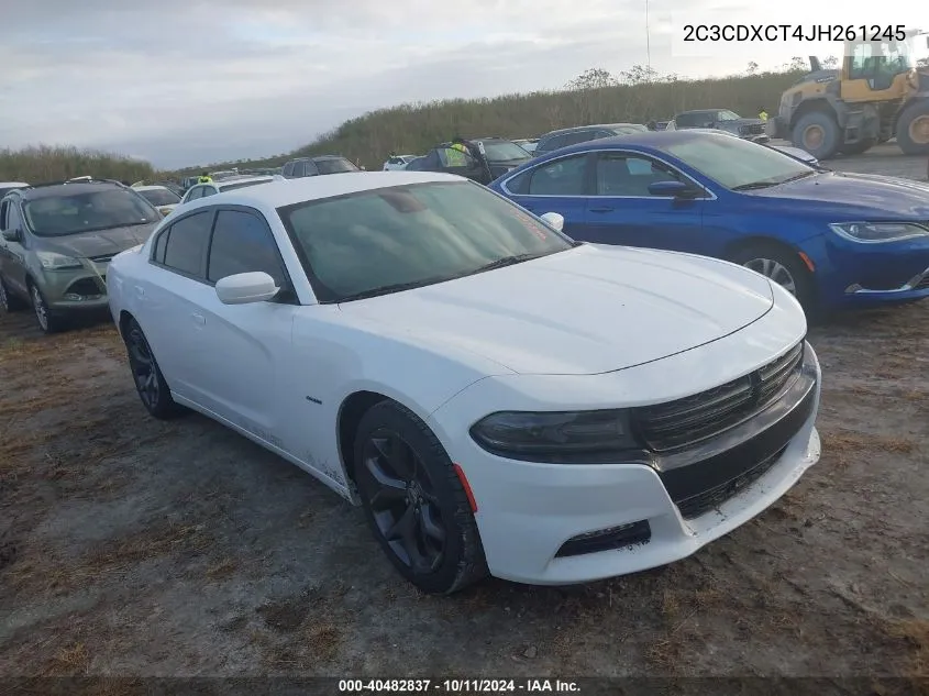 2018 Dodge Charger R/T Rwd VIN: 2C3CDXCT4JH261245 Lot: 40482837