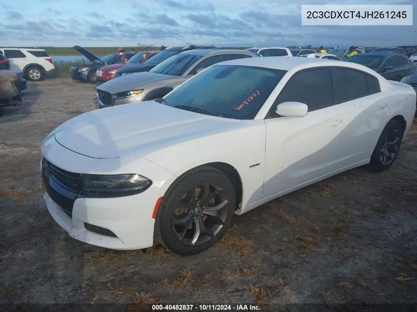 2018 Dodge Charger R/T Rwd VIN: 2C3CDXCT4JH261245 Lot: 40482837