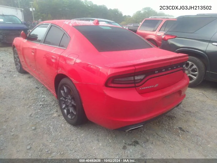 2018 Dodge Charger Gt Awd VIN: 2C3CDXJG3JH213502 Lot: 40492638