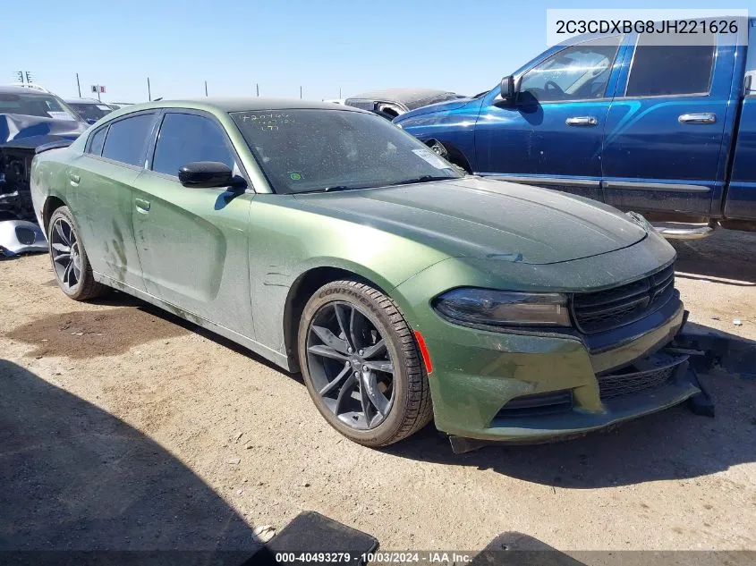 2018 Dodge Charger Sxt Rwd VIN: 2C3CDXBG8JH221626 Lot: 40493279