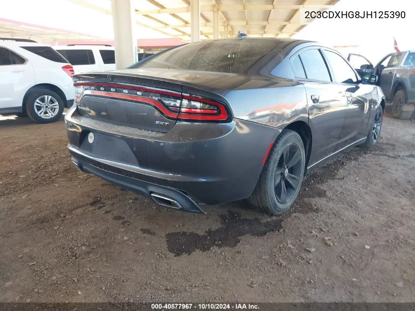 2018 Dodge Charger Sxt Plus Rwd VIN: 2C3CDXHG8JH125390 Lot: 40577967