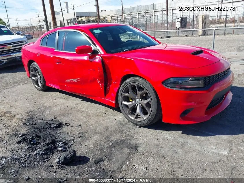 2018 Dodge Charger Sxt Plus Rwd VIN: 2C3CDXHG5JH220781 Lot: 40588377