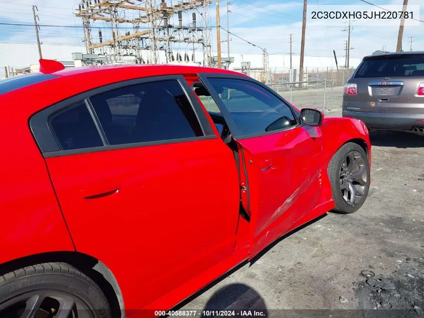 2018 Dodge Charger Sxt Plus Rwd VIN: 2C3CDXHG5JH220781 Lot: 40588377