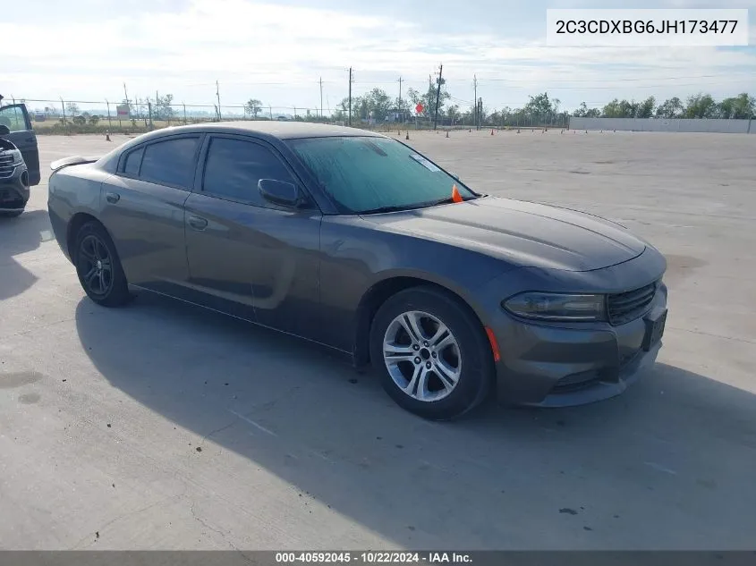 2018 Dodge Charger Sxt Rwd VIN: 2C3CDXBG6JH173477 Lot: 40592045