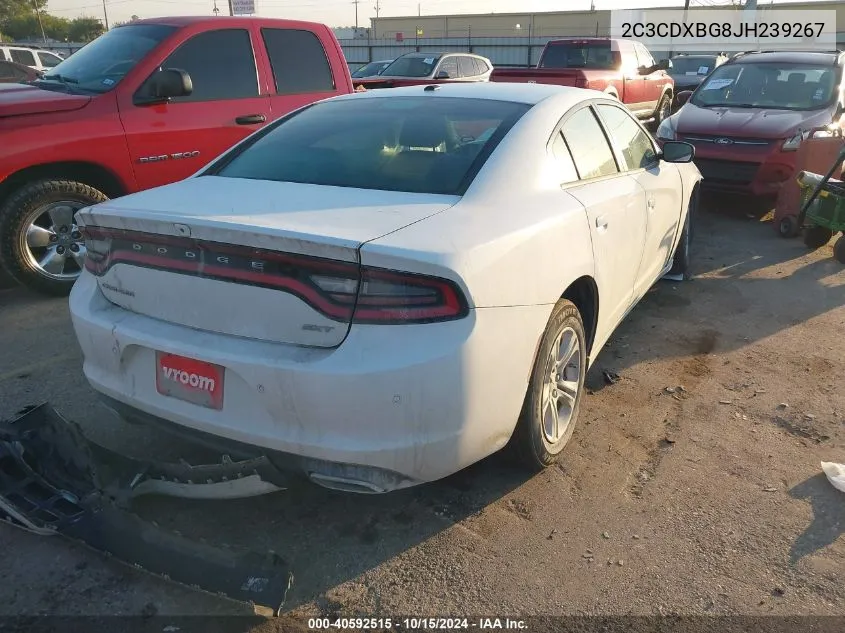 2018 Dodge Charger Sxt Rwd VIN: 2C3CDXBG8JH239267 Lot: 40592515