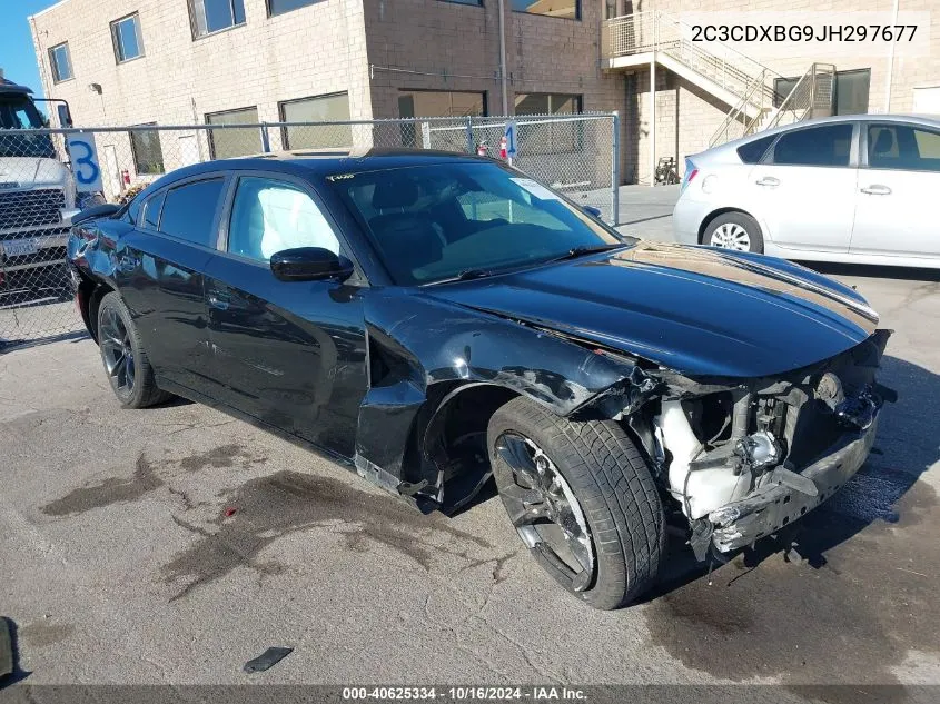 2C3CDXBG9JH297677 2018 Dodge Charger Sxt Rwd