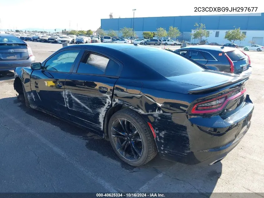 2C3CDXBG9JH297677 2018 Dodge Charger Sxt Rwd