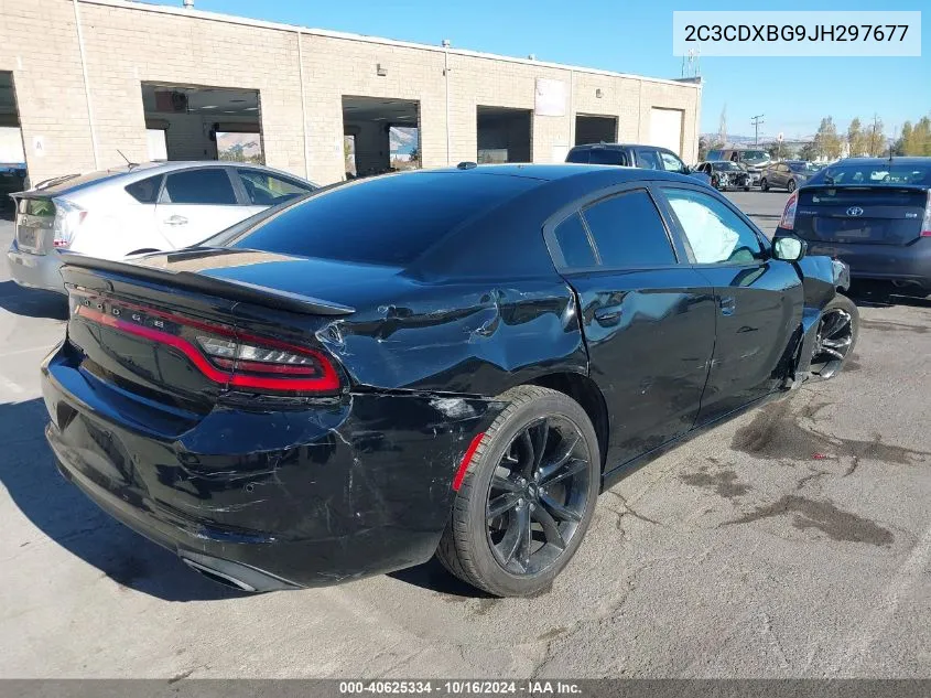 2C3CDXBG9JH297677 2018 Dodge Charger Sxt Rwd