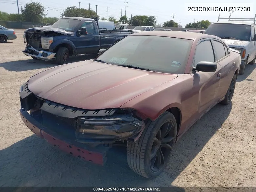 2018 Dodge Charger Sxt Plus Rwd VIN: 2C3CDXHG6JH217730 Lot: 40625743