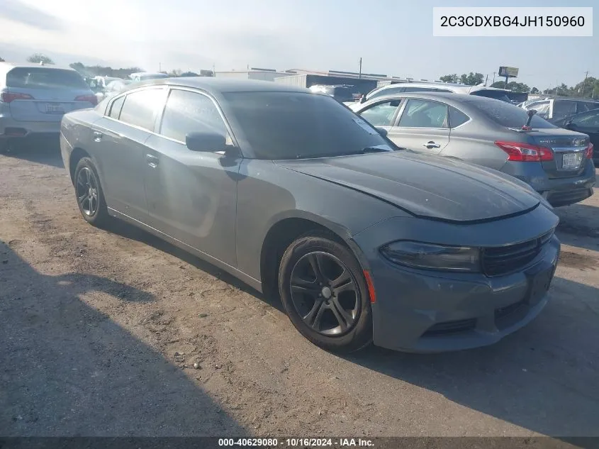 2C3CDXBG4JH150960 2018 Dodge Charger Sxt Rwd