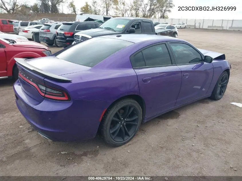 2018 Dodge Charger Sxt Rwd VIN: 2C3CDXBG2JH326999 Lot: 40629754